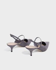 CHARLES & KEITH - Giày cao gót mũi nhọn Slingback Kitten