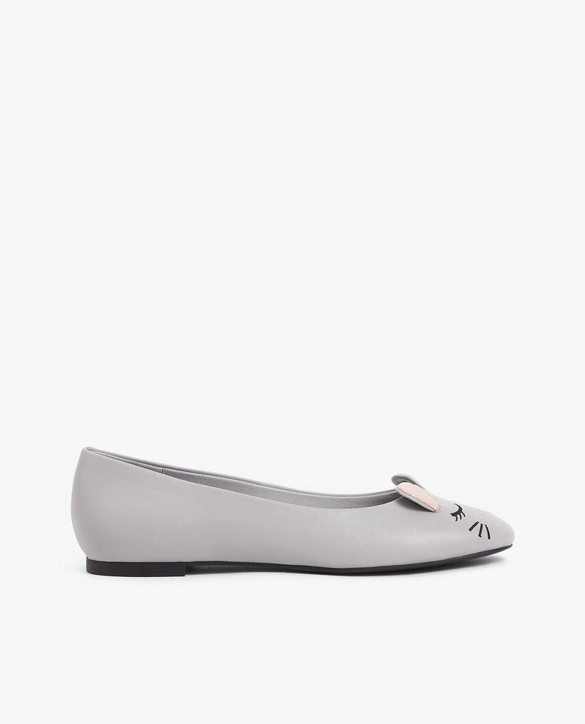 CHARLES & KEITH - Giày đế bệt nữ mũi tròn Rat Zodiac Ballerina