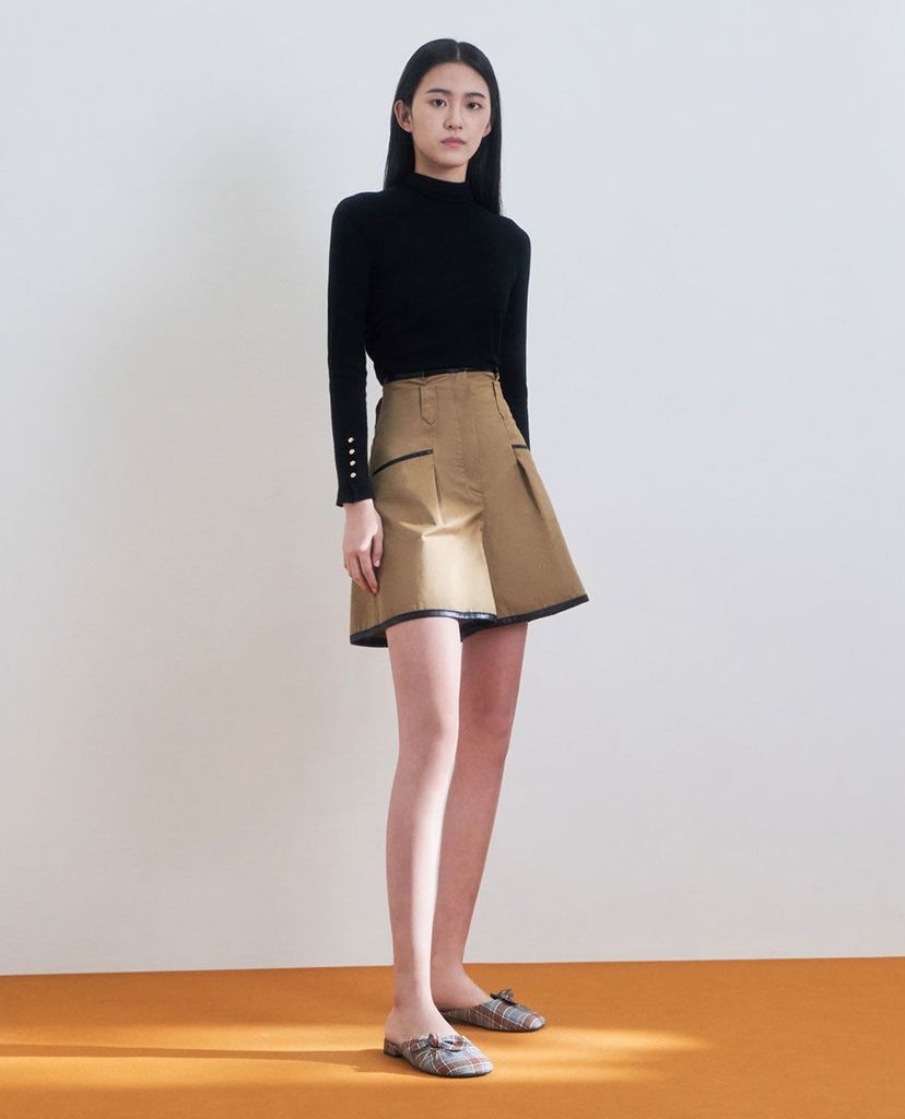 CHARLES & KEITH - Giày mules nữ mũi tròn Knotted Fabric