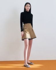 CHARLES & KEITH - Giày mules nữ mũi tròn Knotted Fabric