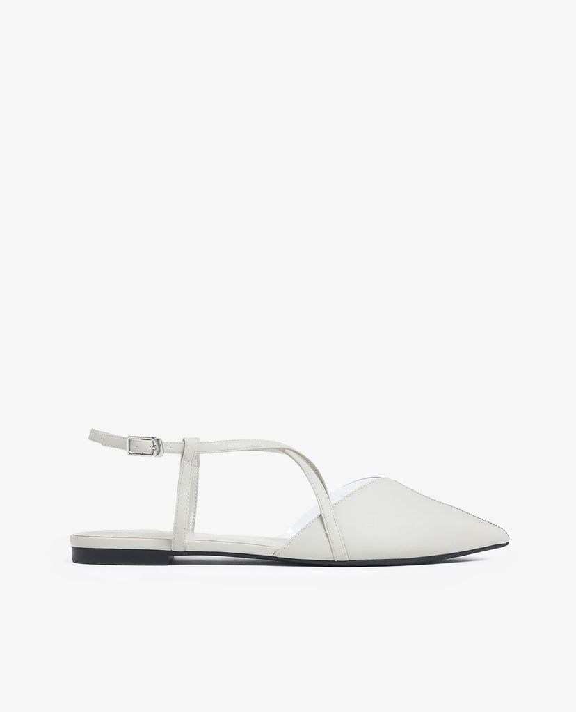 CHARLES & KEITH - Giày đế bệt See Through Effect Criss Cross