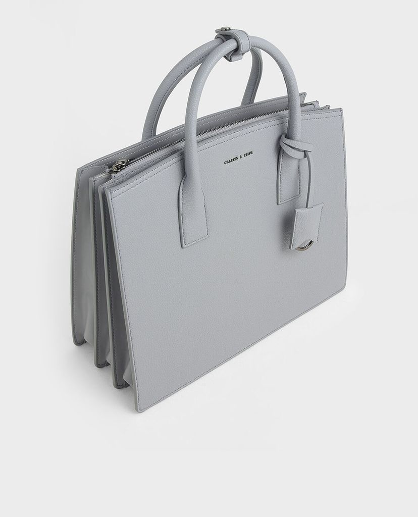 CHARLES & KEITH - Túi đeo vai nữ chữ nhật Large Structured