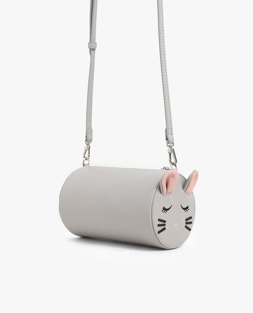 CHARLES & KEITH - Túi đeo vai hình trụ Rat Zodiac Cylindrical