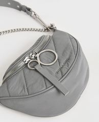 CHARLES & KEITH - Túi đeo vai yên ngựa có nếp nhăn hiệu ứng Nylon thời trang
