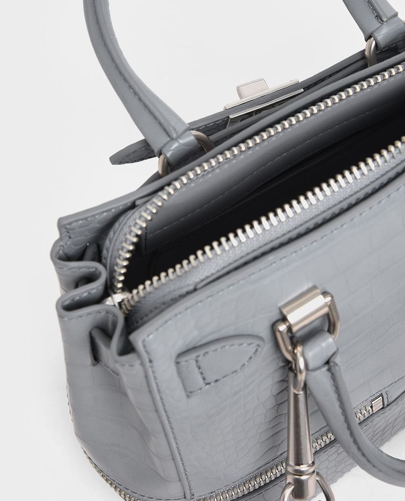 CHARLES & KEITH - Túi đeo vai Two Way Zip Structured