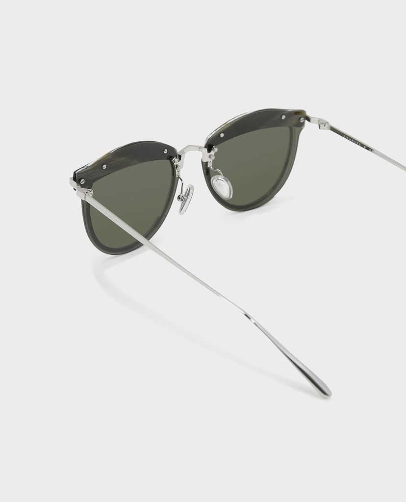 CHARLES & KEITH - Kính mát nữ thời trang Acetate Frame