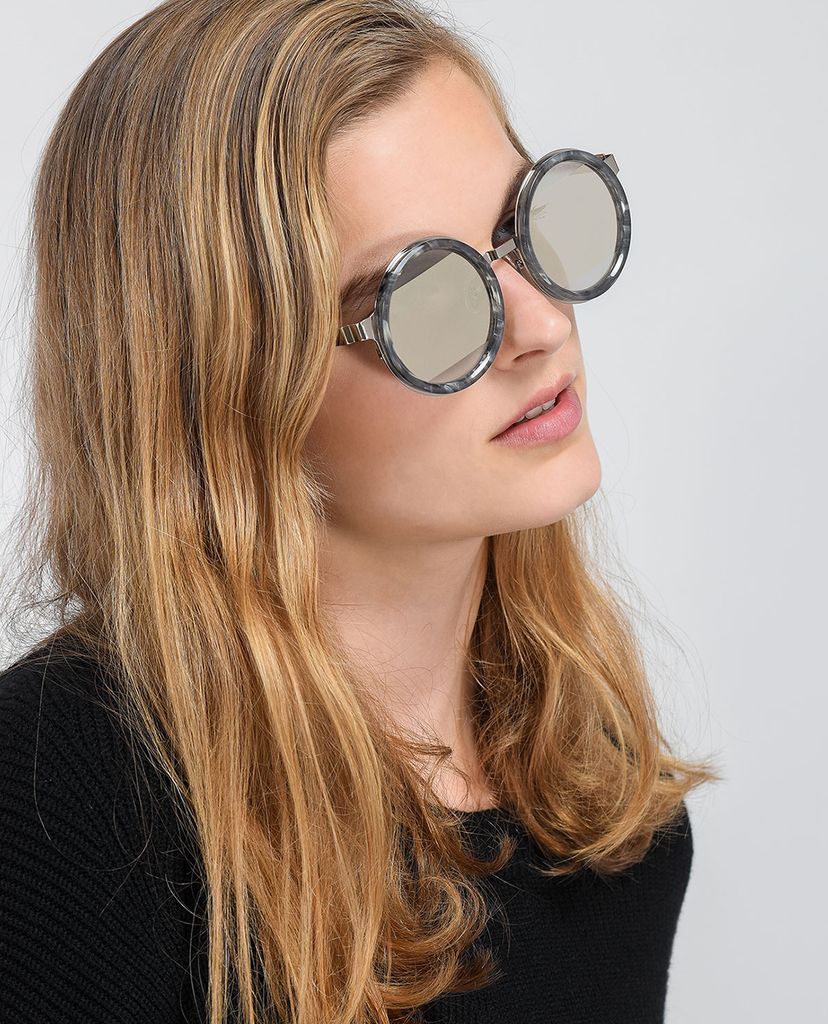 CHARLES & KEITH - Kính mát nữ gọng tròn Round Frame