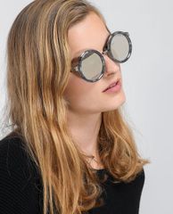 CHARLES & KEITH - Kính mát nữ gọng tròn Round Frame