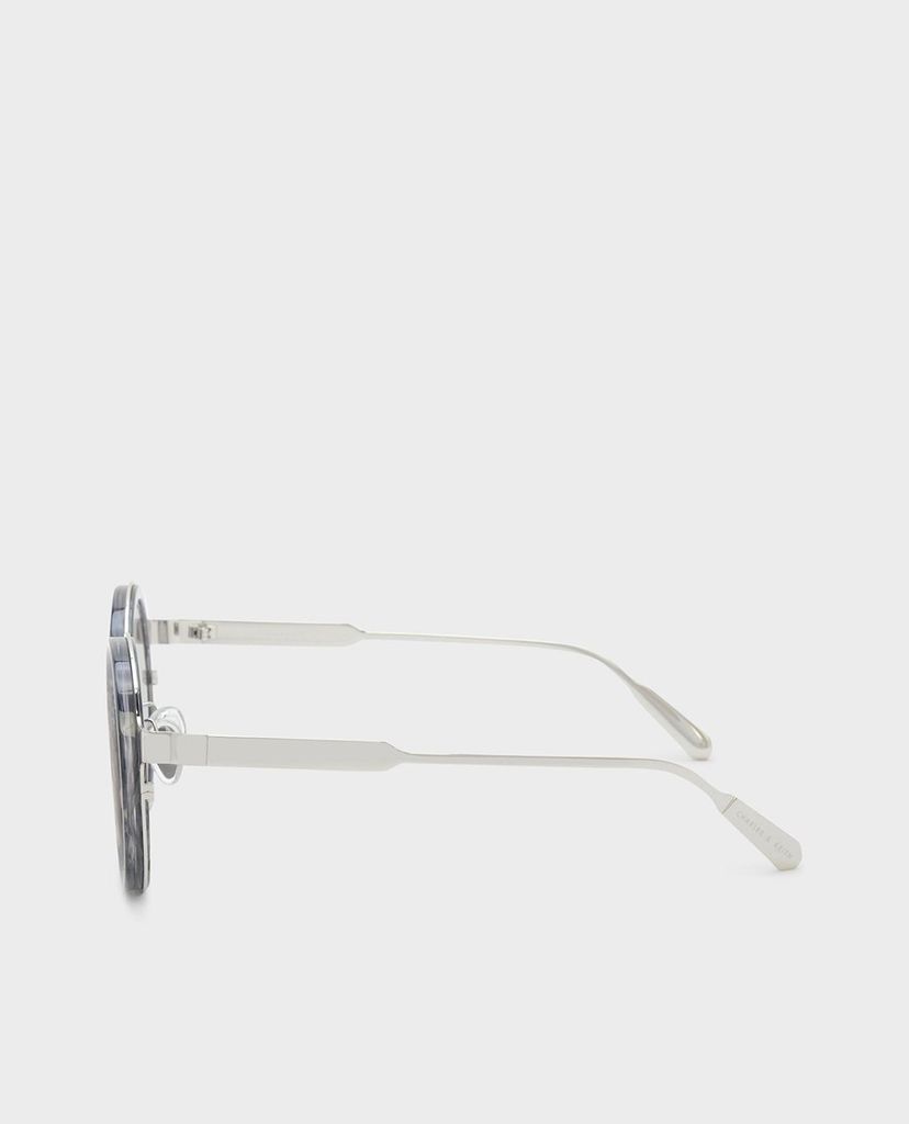 CHARLES & KEITH - Kính mát nữ gọng tròn Round Frame