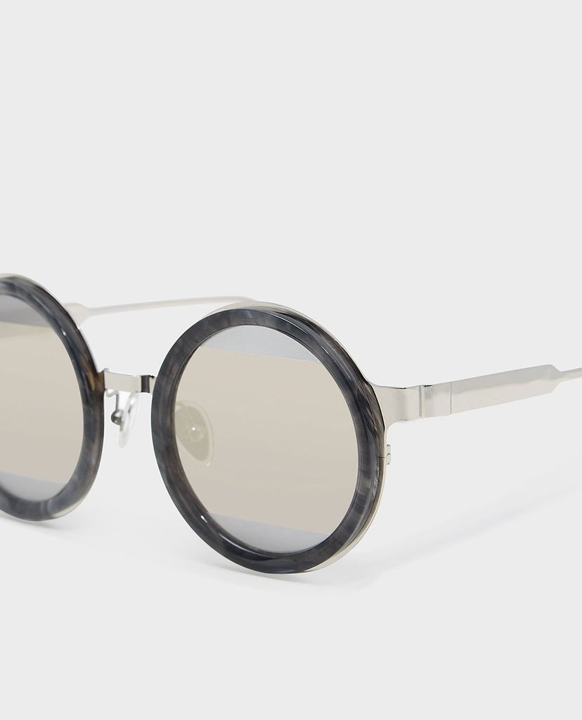 CHARLES & KEITH - Kính mát nữ gọng tròn Round Frame