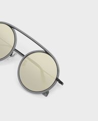 CHARLES & KEITH - Kính mát nữ gọng tròn Acetate Round Frame