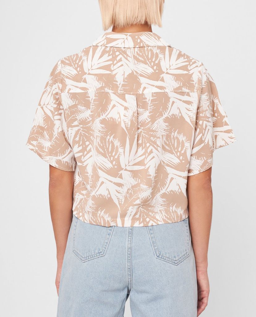 GIGI - Áo sơ mi nữ phom croptop hiện đại Lapel Collar