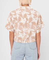 GIGI - Áo sơ mi nữ phom croptop hiện đại Lapel Collar
