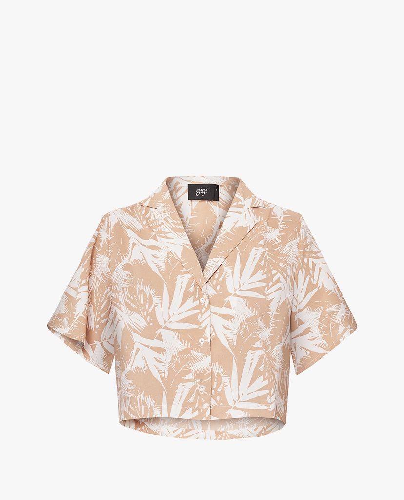 GIGI - Áo sơ mi nữ phom croptop hiện đại Lapel Collar
