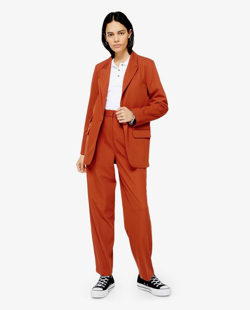 TOPSHOP - Quần kiểu nữ lưng cao phom suông Orange Slouch