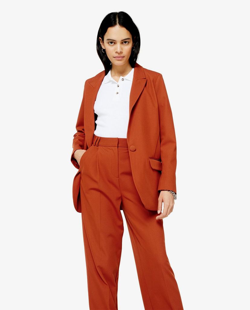 TOPSHOP - Quần kiểu nữ lưng cao phom suông Orange Slouch