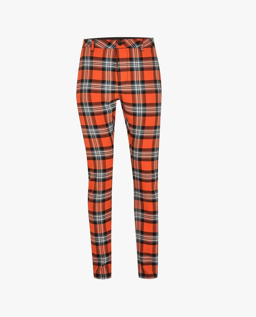 TOPMAN - Quần dài nam kẻ sọc phom skinny Terry Check