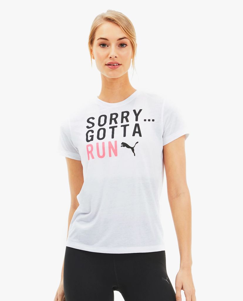 PUMA - Áo thun thể thao Slogan Crew