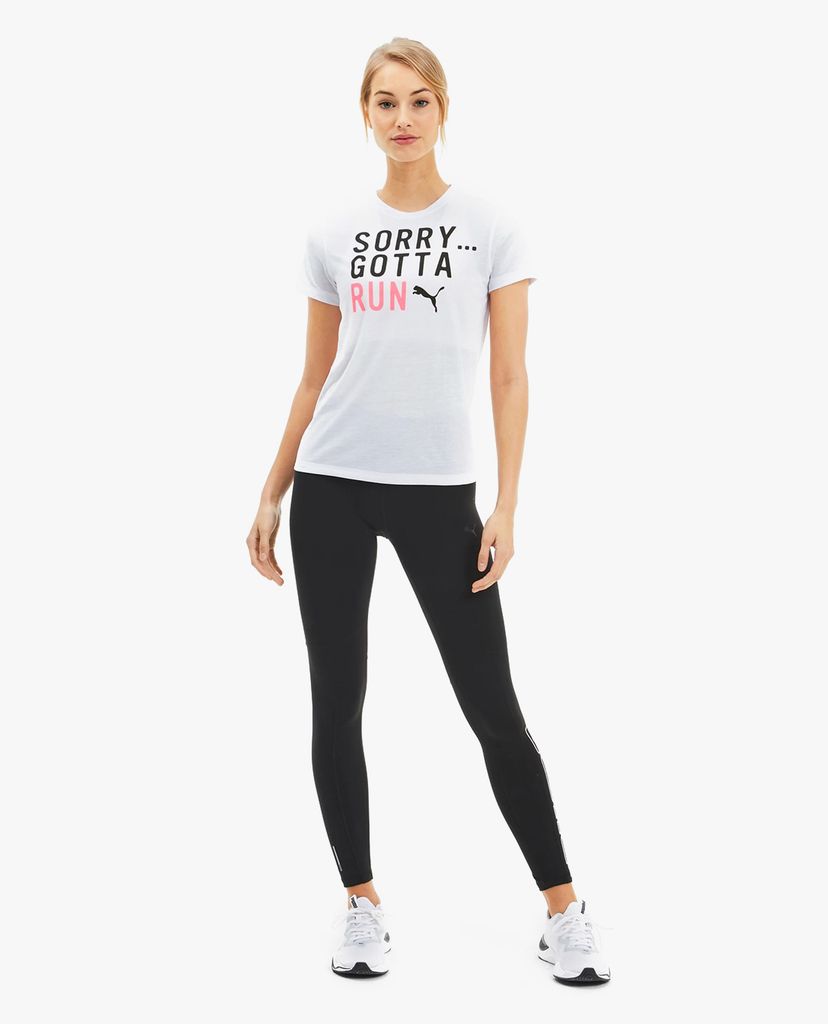 PUMA - Áo thun thể thao Slogan Crew