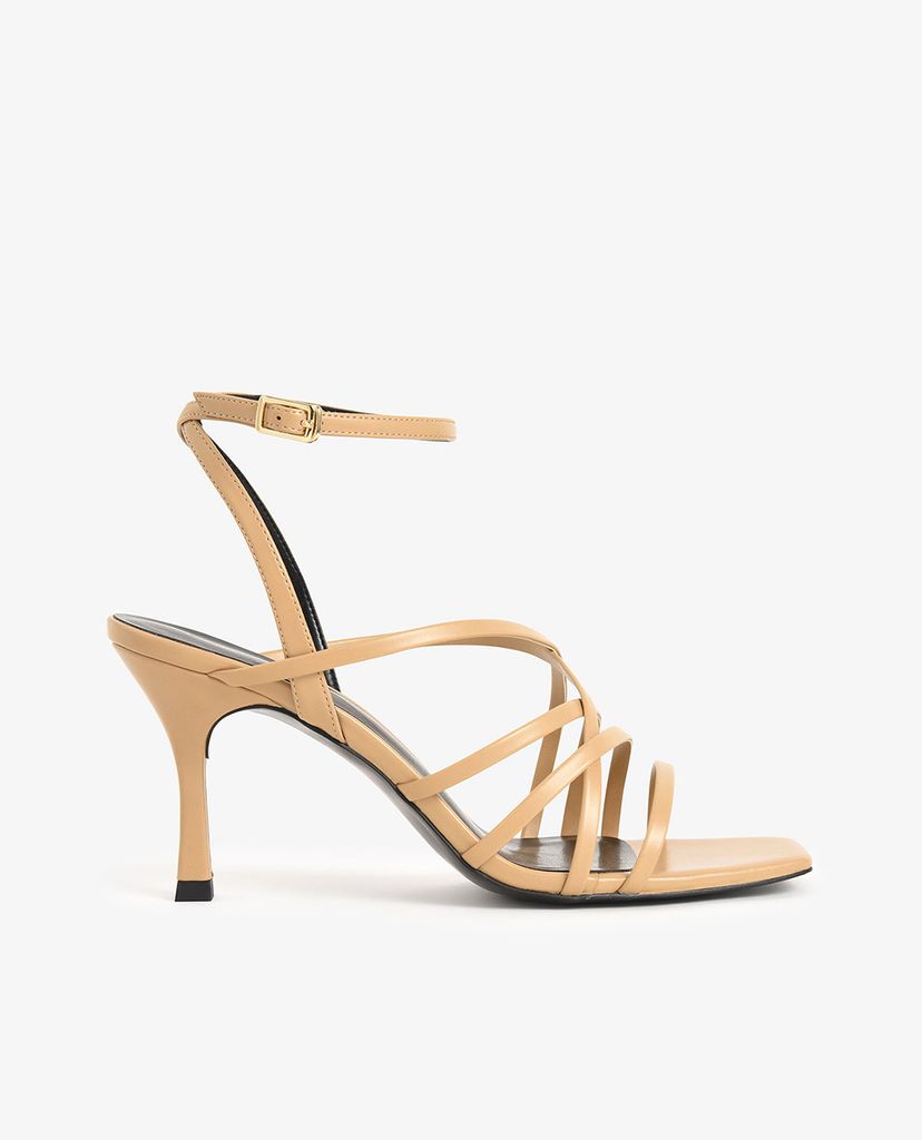 CHARLES & KEITH - Giày cao gót quai mảnh đan chéo Strappy Heeled