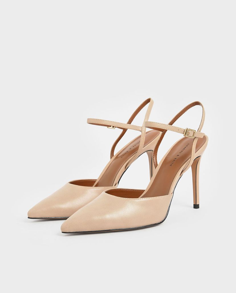 CHARLES & KEITH - Giày cao gót mũi nhọn Pointed Toe Ankle Strap