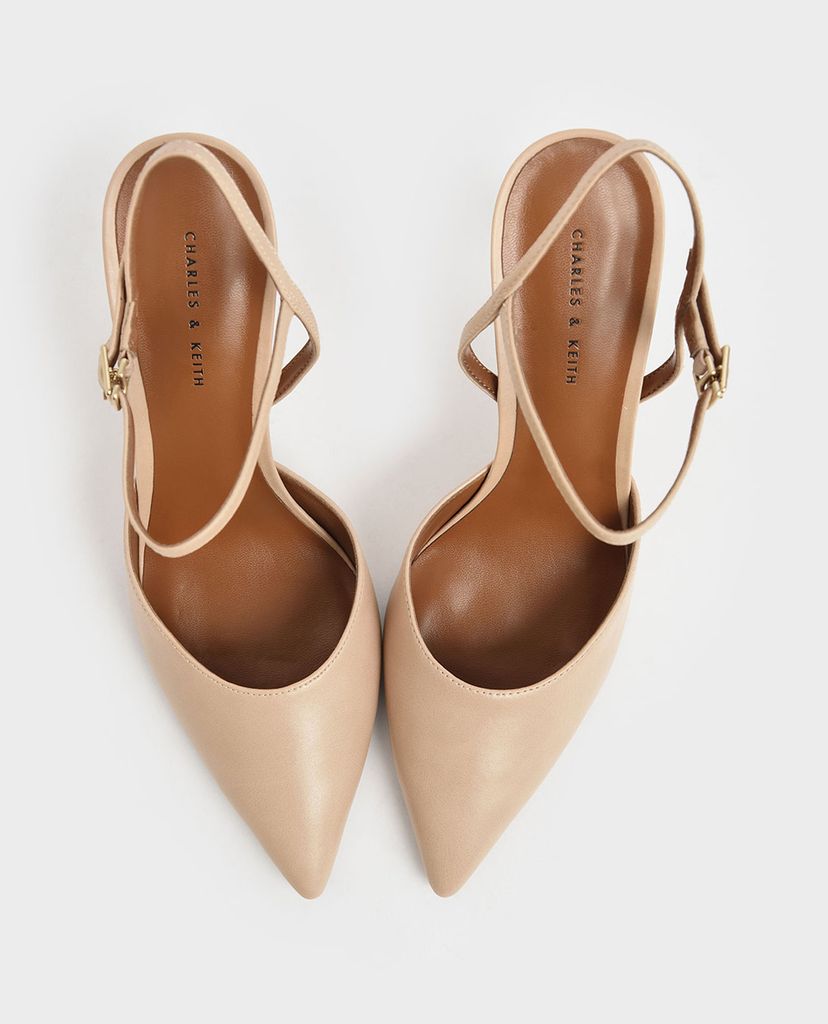CHARLES & KEITH - Giày cao gót mũi nhọn Pointed Toe Ankle Strap