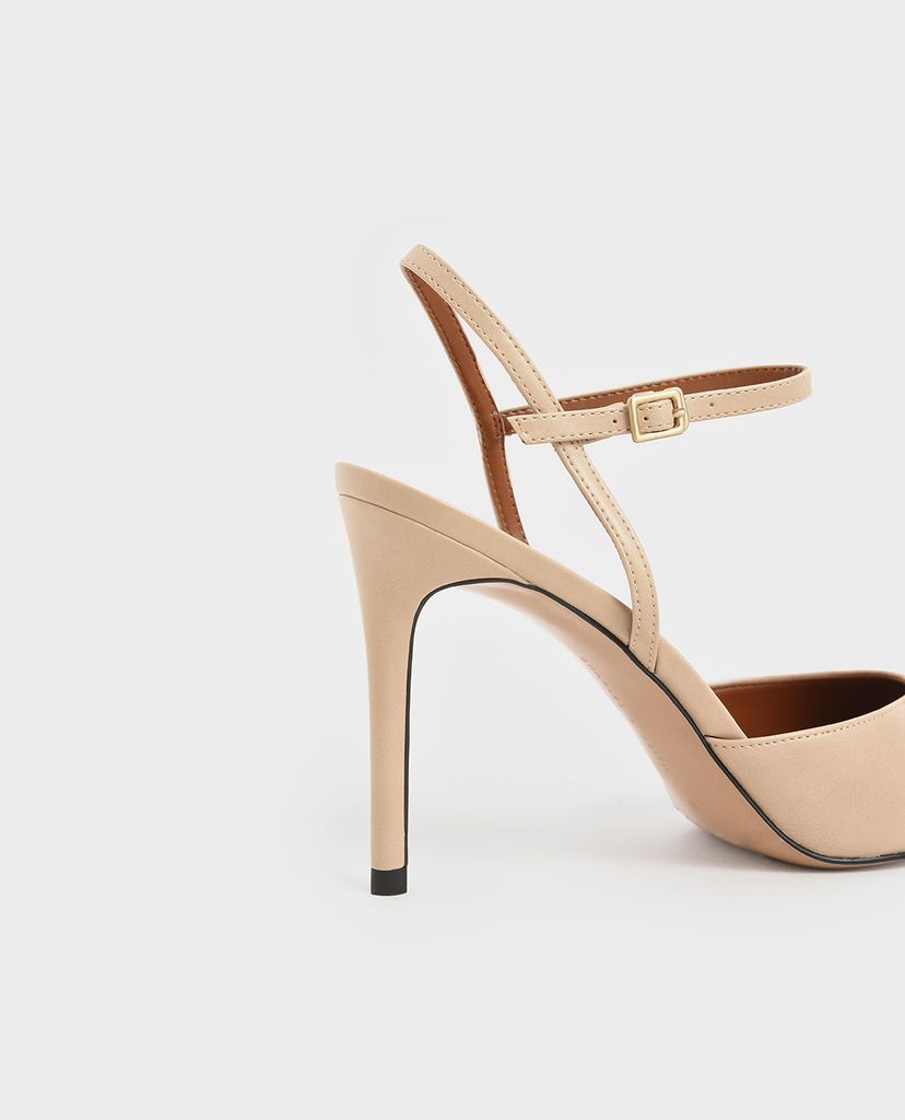 CHARLES & KEITH - Giày cao gót mũi nhọn Pointed Toe Ankle Strap