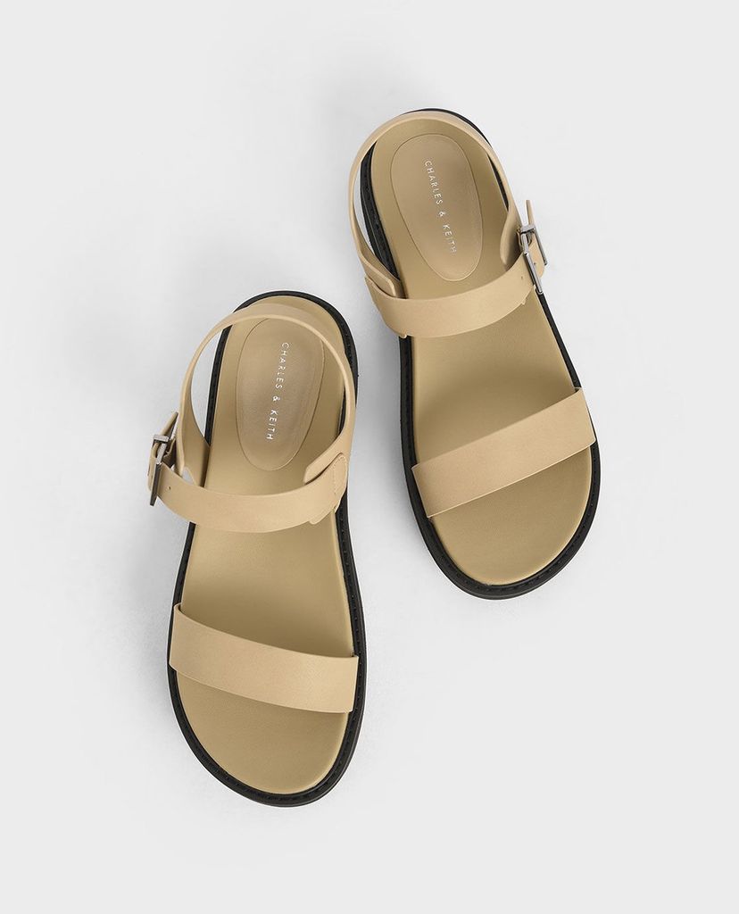 CHARLES & KEITH - Giày sandals nữ quai ngang Ankle Strap
