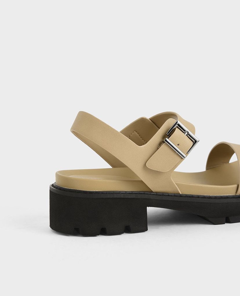 CHARLES & KEITH - Giày sandals nữ quai ngang Ankle Strap