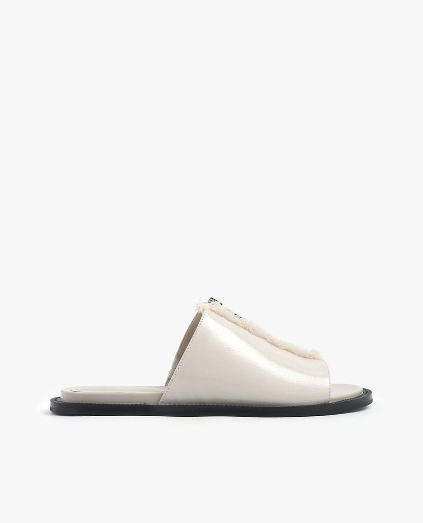 CHARLES & KEITH - Giày sandal nữ phối zip Wrinkled Patent