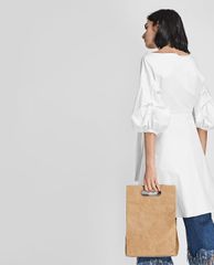 CHARLES & KEITH - Túi xách tay chữ nhật Cut Out Structured