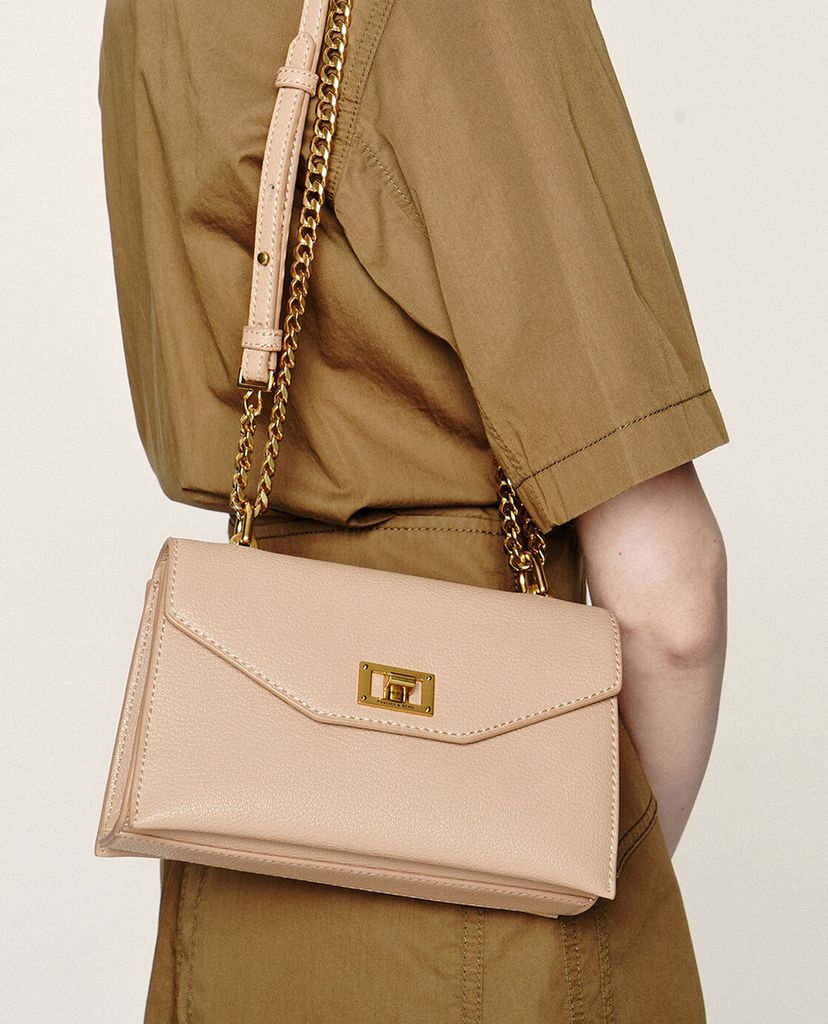 CHARLES & KEITH - Túi đeo chéo chữ nhật Turn Lock