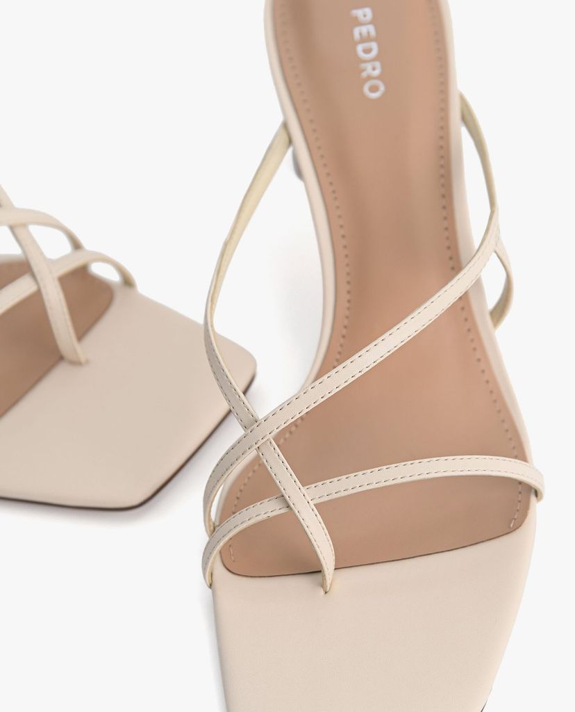 PEDRO - Giày sandals cao gót hở mũi quai mảnh xỏ ngón thời trang