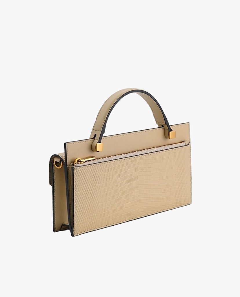 PEDRO - Ví nữ cầm tay chữ nhật Lizard Effect Leather