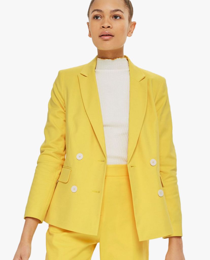 TOPSHOP - Áo blazer nữ cổ bẻ Double Breasted