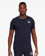 PUMA - Áo thun thể thao nam kẻ sọc Pinstripe