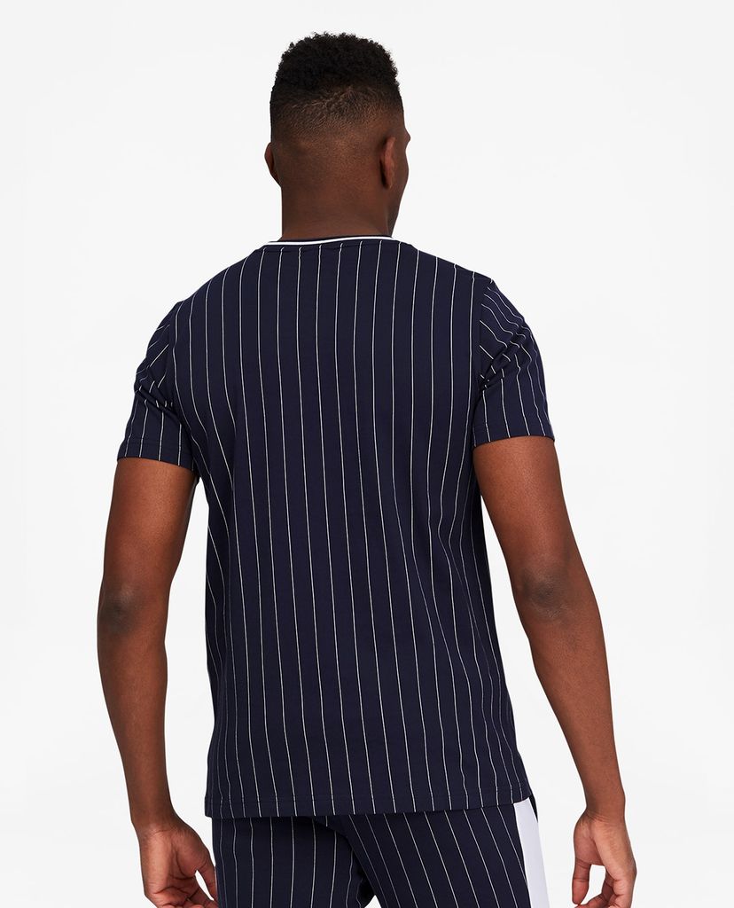 PUMA - Áo thun thể thao nam kẻ sọc Pinstripe