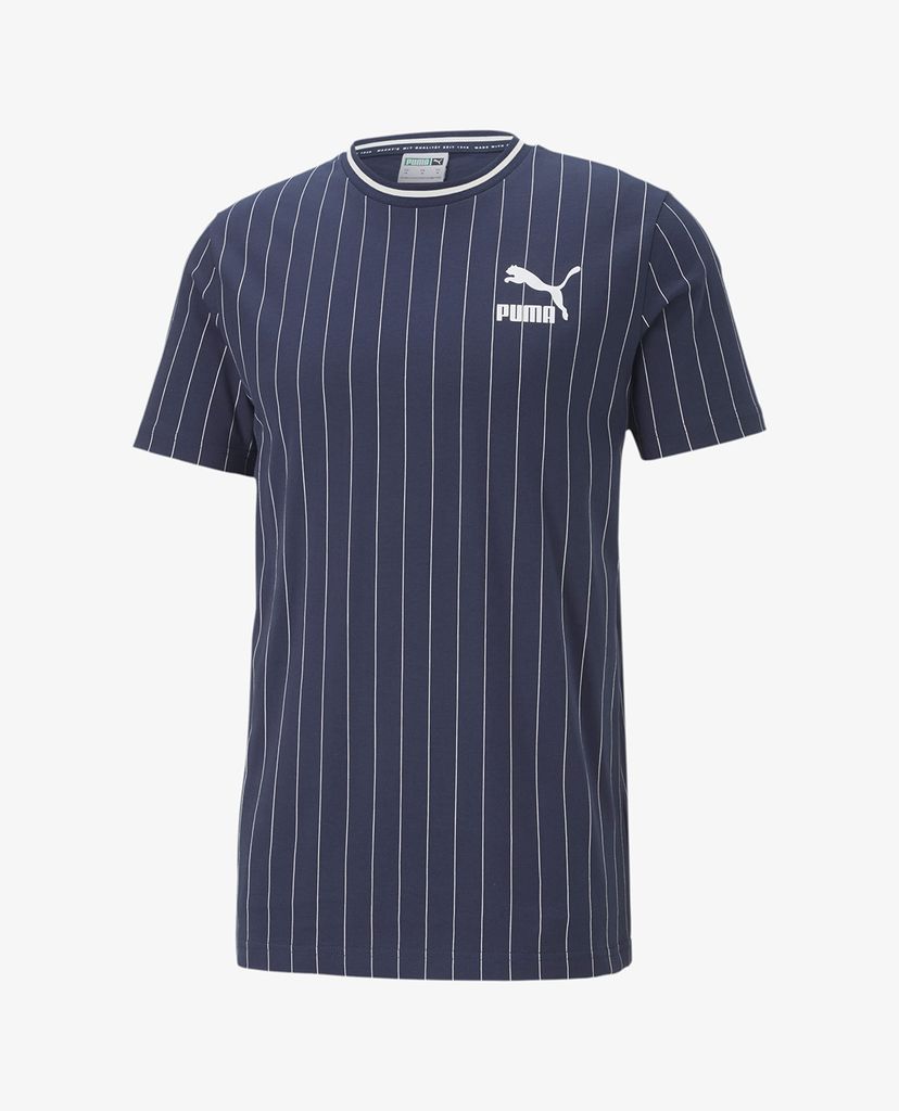 PUMA - Áo thun thể thao nam kẻ sọc Pinstripe