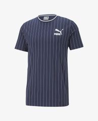 PUMA - Áo thun thể thao nam kẻ sọc Pinstripe