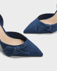 CHARLES & KEITH - Giày cao gót mũi nhọn Bow Detail Slingback