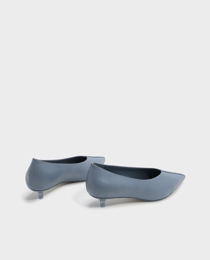 CHARLES & KEITH - Giày cao gót mũi nhọn Mesh Pointed Toe Kitten