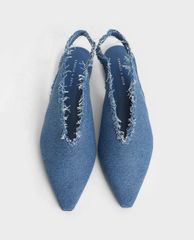 CHARLES & KEITH - Giày búp bê nữ Pointed Toe Slingback Ballerinas