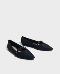 CHARLES & KEITH - Giày đế bệt nữ mũi nhọn Pointed Toe Mary Janes