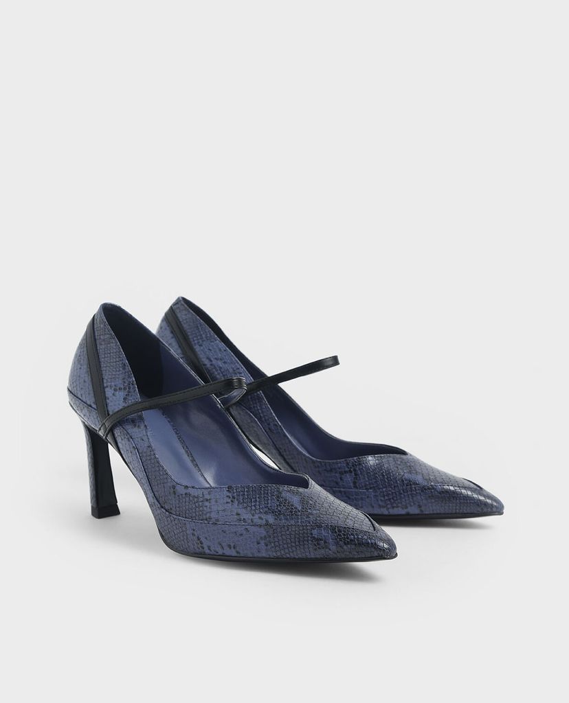 CHARLES & KEITH - Giày cao gót Mary Jane Sculptural