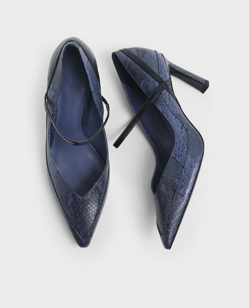 CHARLES & KEITH - Giày cao gót Mary Jane Sculptural