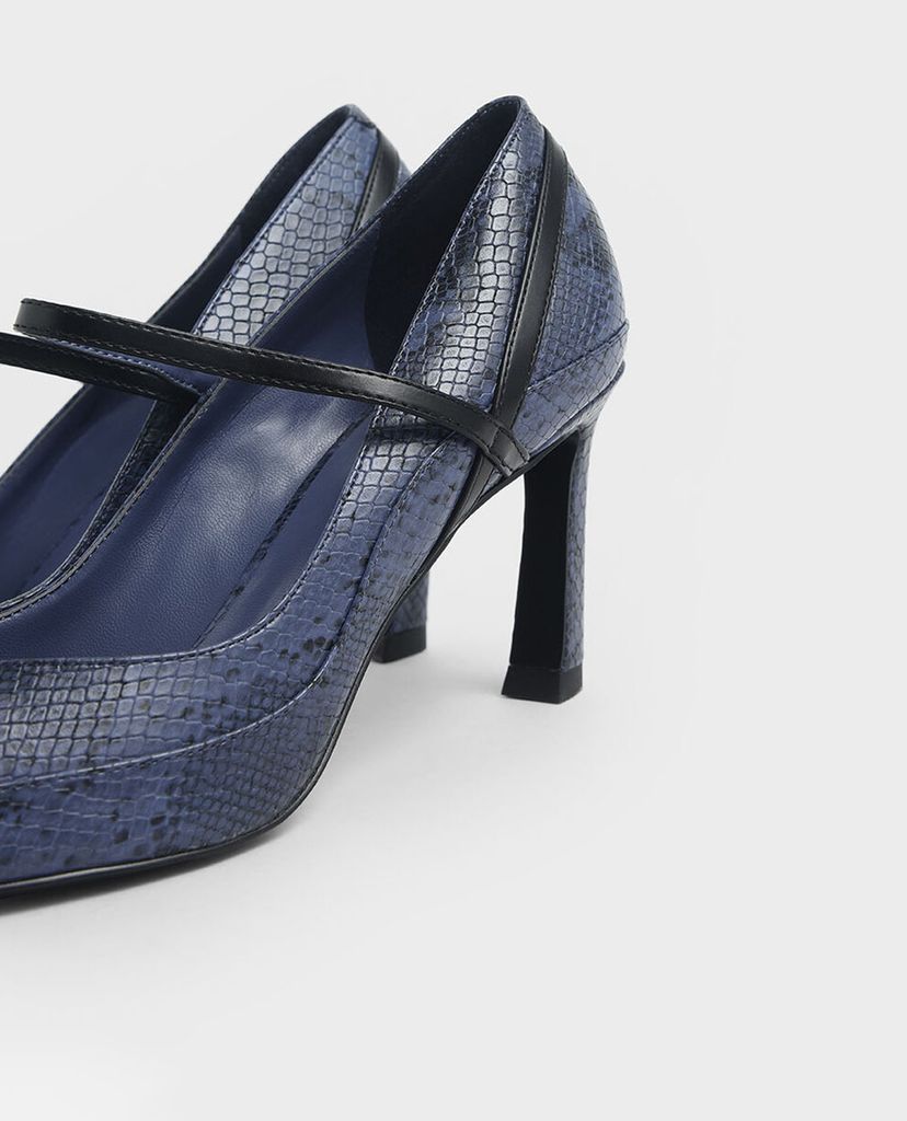 CHARLES & KEITH - Giày cao gót Mary Jane Sculptural