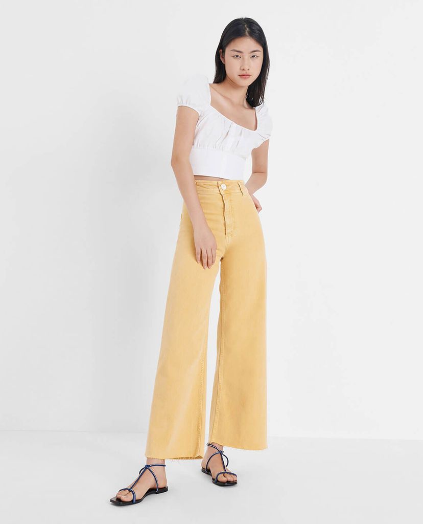 CHARLES & KEITH - Giày sandal nữ dây mảnh Embellished T Bar