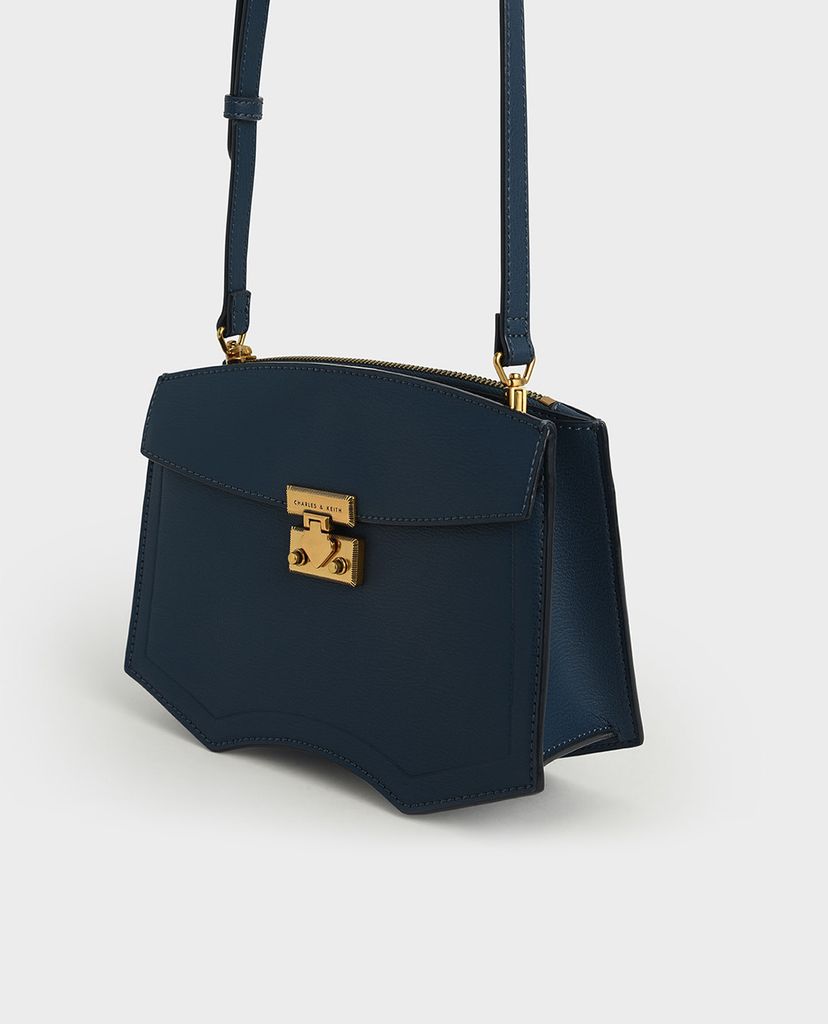 CHARLES & KEITH - Túi đeo chéo chữ nhật Stone Embellished
