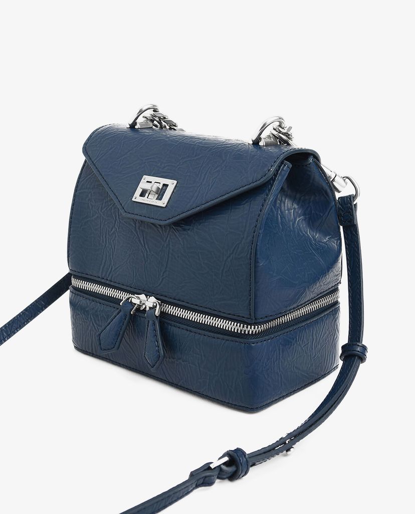 CHARLES & KEITH - Túi xách tay Wrinkled Effect Two Way Zip Chain