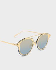 CHARLES & KEITH - Kính mát nữ thời trang Angular Metal Frame Aviator
